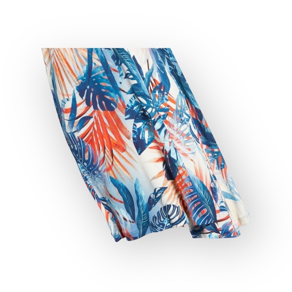 new JPG Jean Paul Gaultier Fuzzi ⚤ Asymmetrical Silk Dress ⚤ Zaffiro Leaf Print - Picture 9 of 16